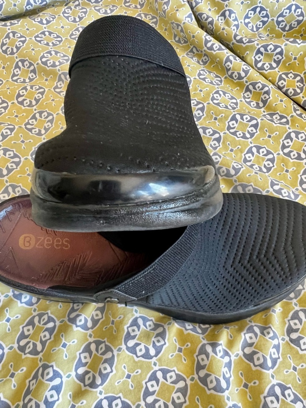 Bzees Black Slip-On Clog Mules Womens Size 9.5 - Picture 6 of 10